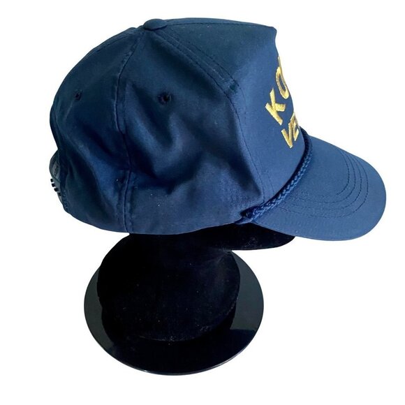 Korean Veteran Snap Back Hat Blue and Gold - Picture 4 of 8